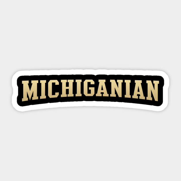 Michiganian - Michigan Native Sticker by kani